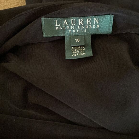 Ralph Lauren Dress Black White Size 18 - Picture 6 of 10